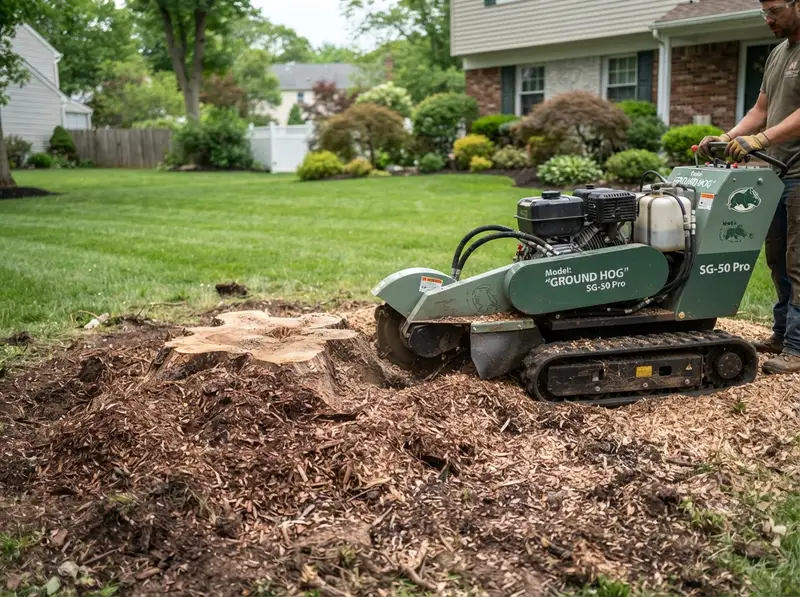 Professional stump grinding service