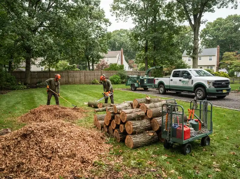 Professional tree removal and yard cleanup