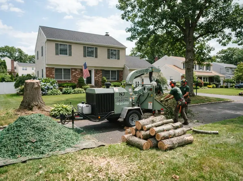 Professional tree removal and yard cleanup